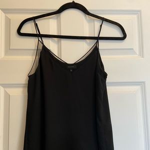 Babaton Black V-Neck Camisole with Mesh Detail | Size XS